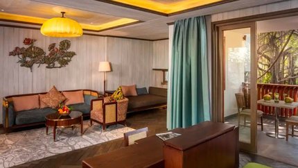 Phòng khách được bố trí hài hoà