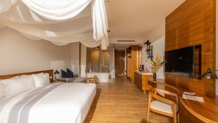 Không gian phòng rộng rãi