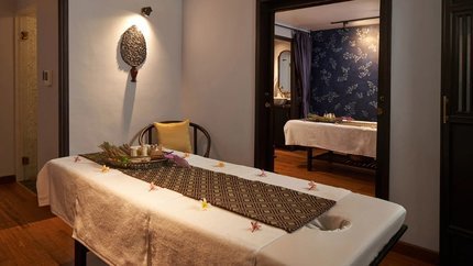 Không gian Spa riêng tư giúp cho du khách thoải mái tận hường dịch vụ và thư giãn tuyệt đối