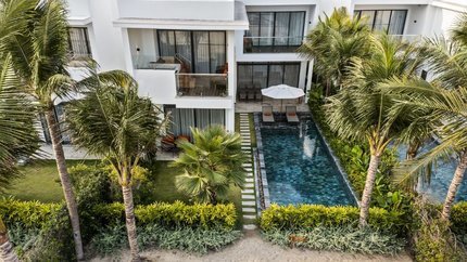 Villa nhìn từ bên ngoài