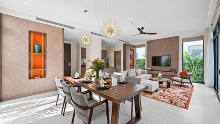 Phòng khách tại villa