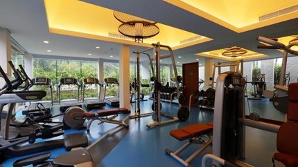 Phòng gym với đầy đủ tiện ngh