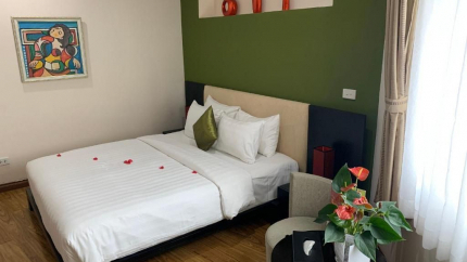 Phòng Connecting City View Khách Sạn Anise Hà Nội