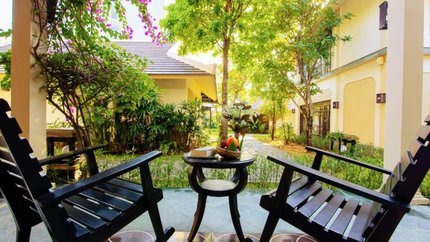 Sân hiên uống cafe cực chill