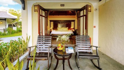 Sân vườn vô cùng thoáng mát