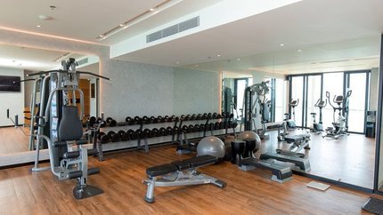 Phòng tập Gym tại khách sạn.