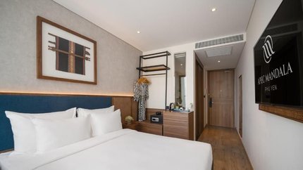 Gian phòng hiện đại, có điều hòa