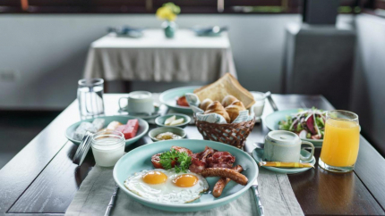 Bữa sáng tại nhà hàng