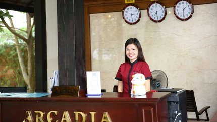 Quầy lễ tân thân thiện