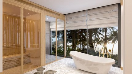 Bồn tắm và phòng xông hơi