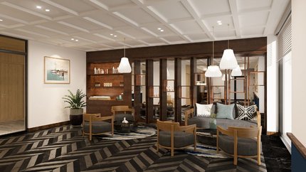 Sảnh đón tiếp khách của spa