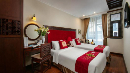 Phòng Luxury City View Double/Twin Au Coeur d’Hanoi 3*