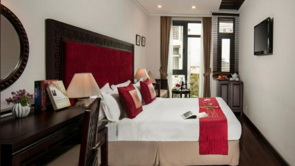 Phòng Luxury City View Au Coeur d’Hanoi Boutique Hàng Bè