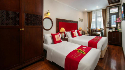 Phòng Family Khách sạn 3* Au Coeur d’Hanoi