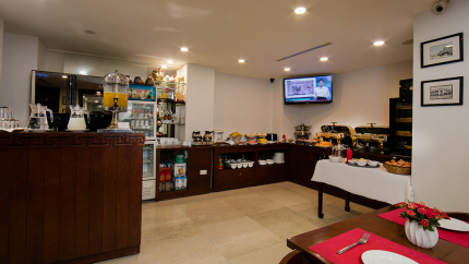 Khu vực ẩm thực tại khách sạn Au Coeur d’Hanoi Boutique