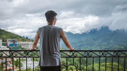 Ban công Azure Sapa Hotel