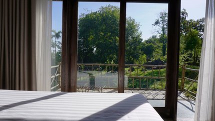 Hạng phòng Phòng Round House Single với ban công có view hướng núi