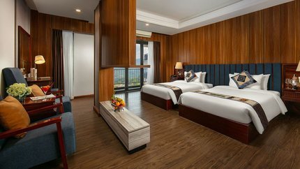 Không gian phòng rộng rãi