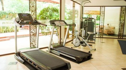 Phòng gym với đầy đủ thiết bị hiện đại