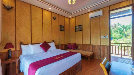 Phòng Bungalow Garden View tại Bambusa Phú Quốc Resort 3 sao