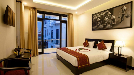 Phòng Deluxe tại khu biệt thự Banana Hội An 4*