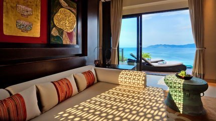 Bedroom Seaview Hill Pool Villa khu nghỉ dưỡng Banyan Tree Lăng Cô
