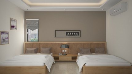 Căn phòng rộng rãi thoáng mát