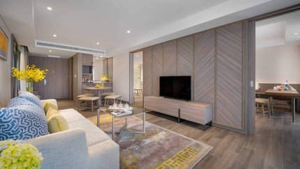 Phòng khách của Signature Pool Villa