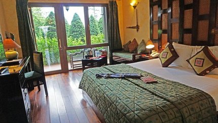 Phòng với view hướng ra sân vườn