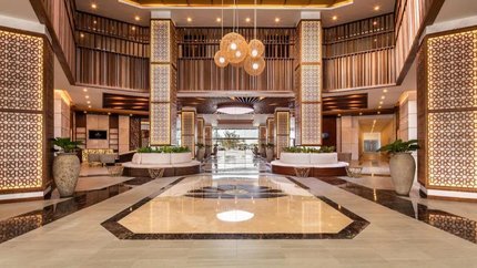 Quầy lễ tân tại resort