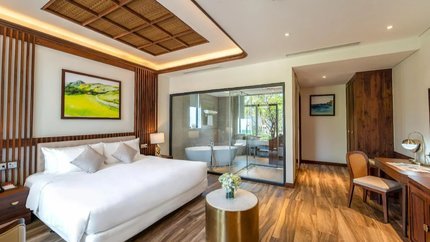 Không gian phòng được bày trí bắt mắt