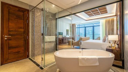 Phòng tắm gọn gàng sạch sẽ