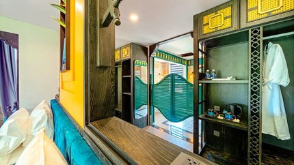 Thiết kế indochine trong Villa 1 phòng ngủ