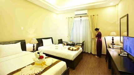Phòng Deluxe Garden View được thiết kế trang nhã