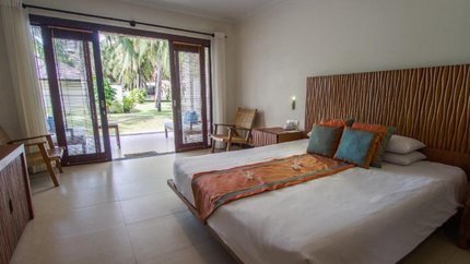 Phòng rất thoáng nhờ cửa lớn