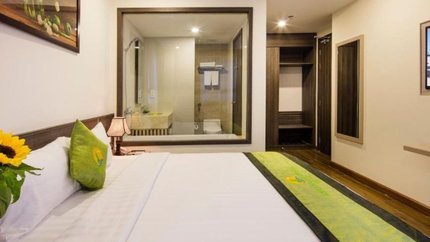 Giường ngủ rộng rãi, thoải mái