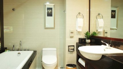 Phòng tắm sạch sẽ