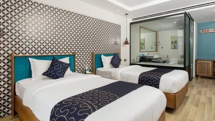 Căn phòng với không gian rộng rãi