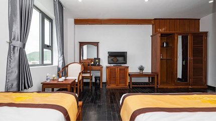 Gian phòng được thiết kế tối giản