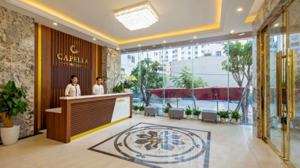 Sảnh lễ tân Capella Danang Hotel & Apartment