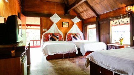 Căn phòng rộng rãi thoáng mát