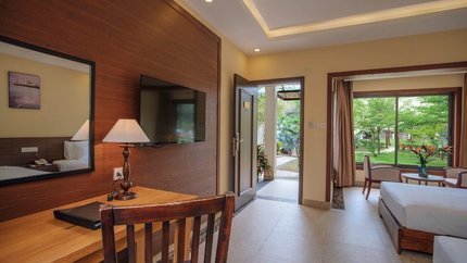 Các phòng nằm riêng biệt trong khu vườn