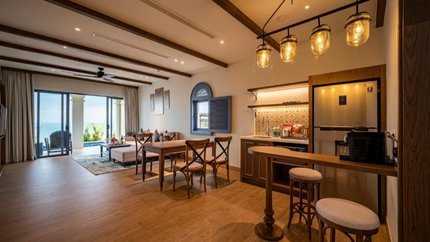 Nội thất bằng gỗ vô cùng sang trọng