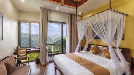 Phòng Deluxe Mountain View đầy đủ tiện nghi