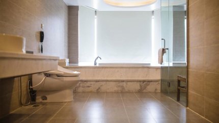 Phòng tắm bồn vô cùng sang trọng