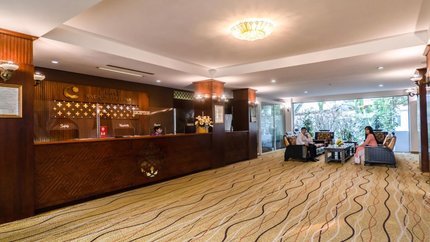 Sảnh lễ tân ấm cúng. sang trọng