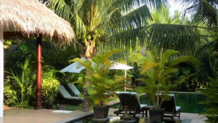 Sân vườn Chàm Villas Resort Phan Thiết