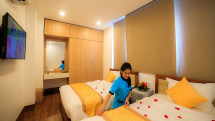 Phòng Deluxe Twin Cherry Hotel Huế