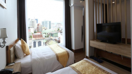 Phòng Deluxe Twin Khách sạn Cherry Huế