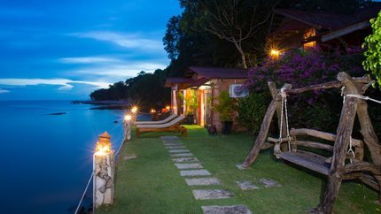 Hoàng hôn đón tại phòng nghỉ